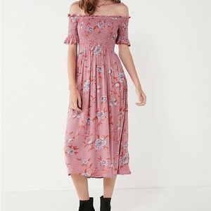 Kimchi Blue Off-The-Shoulder Smocked Dress